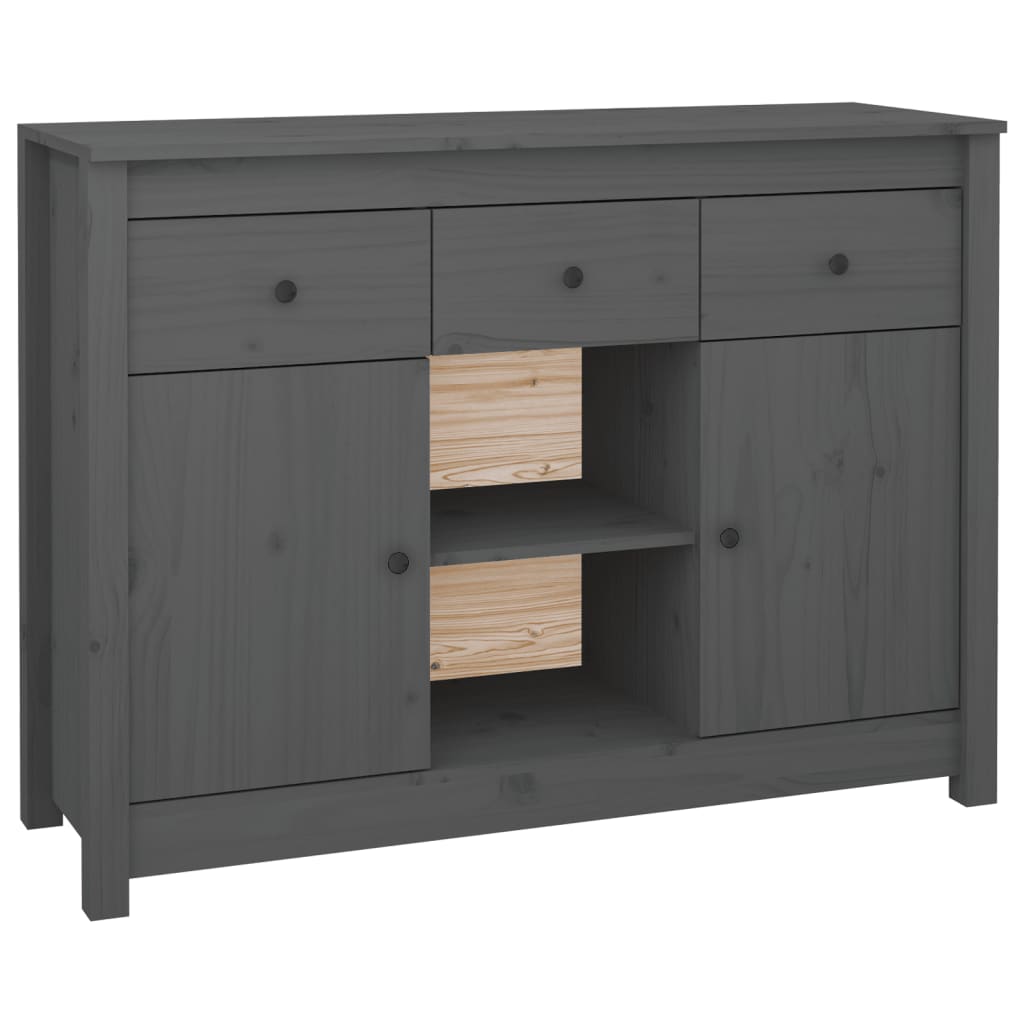 Senkki harmaa 100x35x74,5 cm täysi mänty - Sisustajankoti.fi