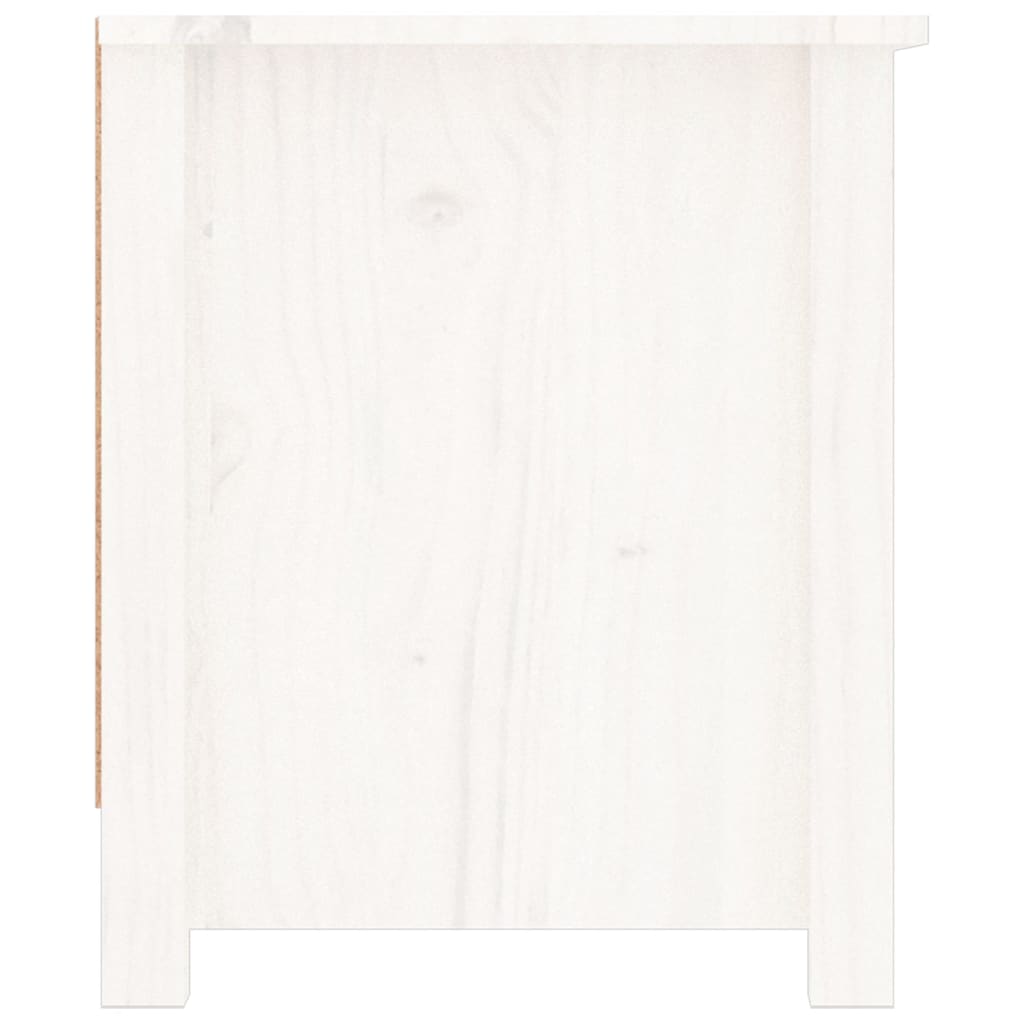 Kenkäkaappi valkoinen 110x38x45,5 cm täysi mänty - Sisustajankoti.fi