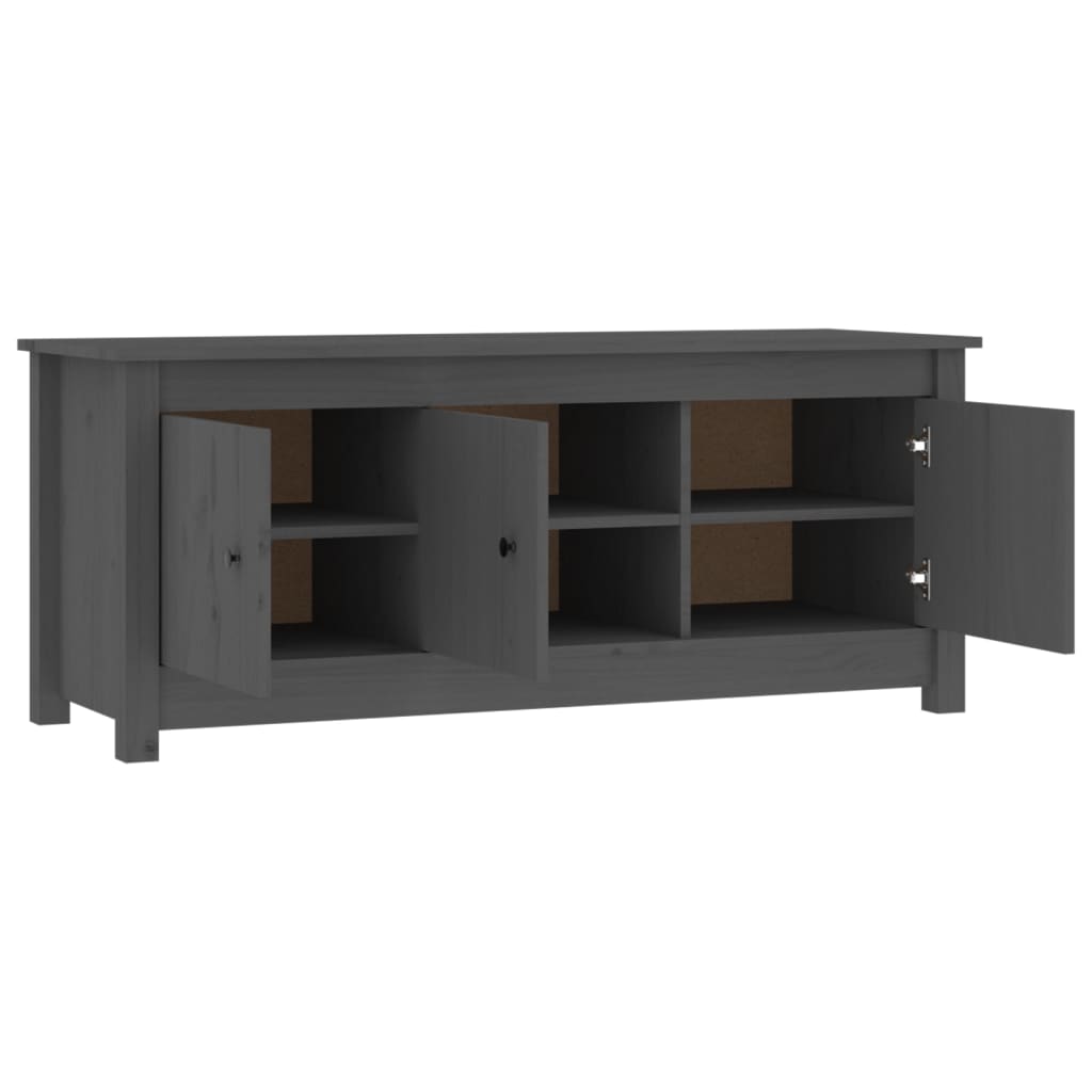 Kenkäkaappi harmaa 110x38x45,5 cm täysi mänty - Sisustajankoti.fi