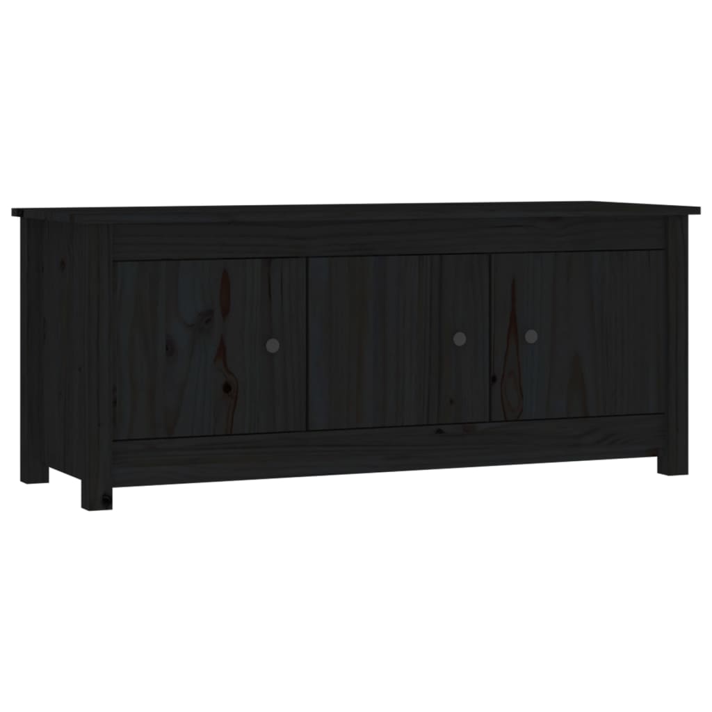 Kenkäkaappi musta 110x38x45,5 cm täysi mänty - Sisustajankoti.fi