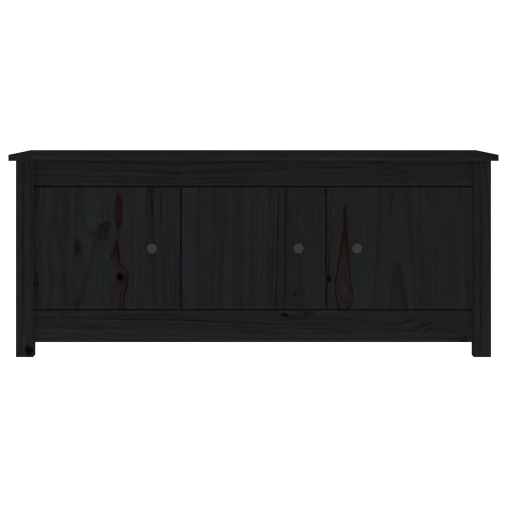 Kenkäkaappi musta 110x38x45,5 cm täysi mänty - Sisustajankoti.fi