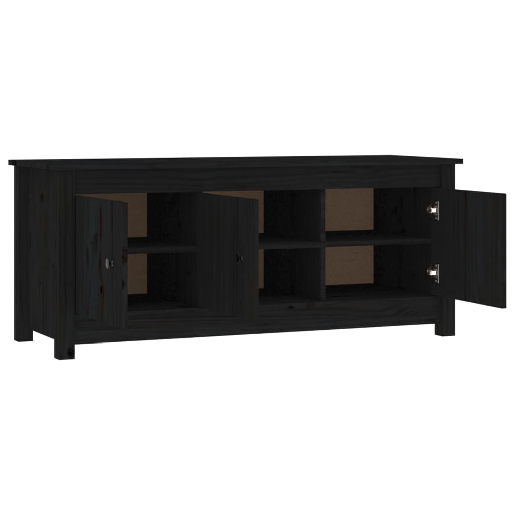 Kenkäkaappi musta 110x38x45,5 cm täysi mänty - Sisustajankoti.fi