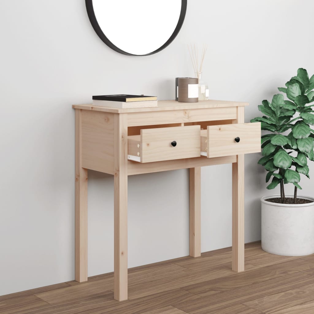 Konsolipöytä 70x35x75 cm täysi mänty - Sisustajankoti.fi