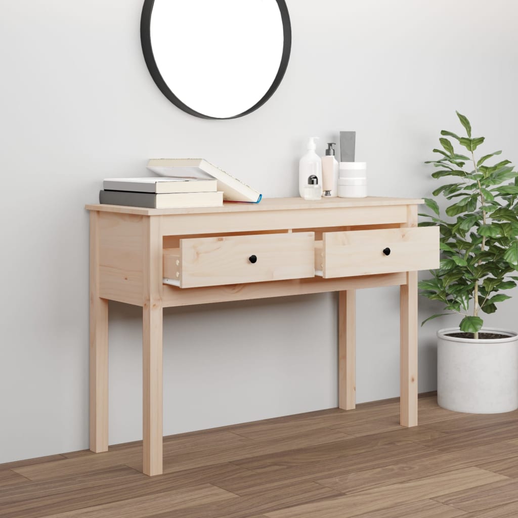 Konsolipöytä 100x35x75 cm täysi mänty - Sisustajankoti.fi