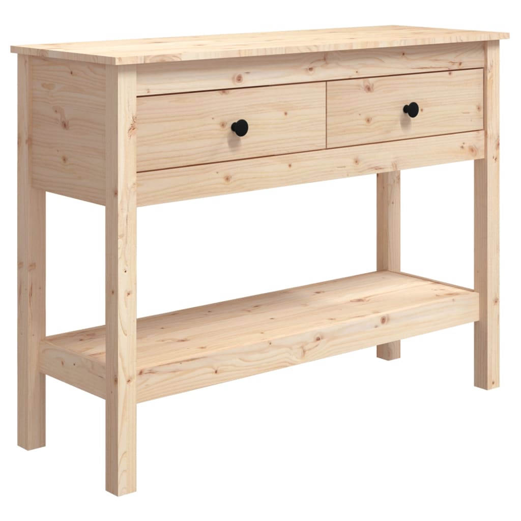 Konsolipöytä 100x35x75 cm täysi mänty - Sisustajankoti.fi