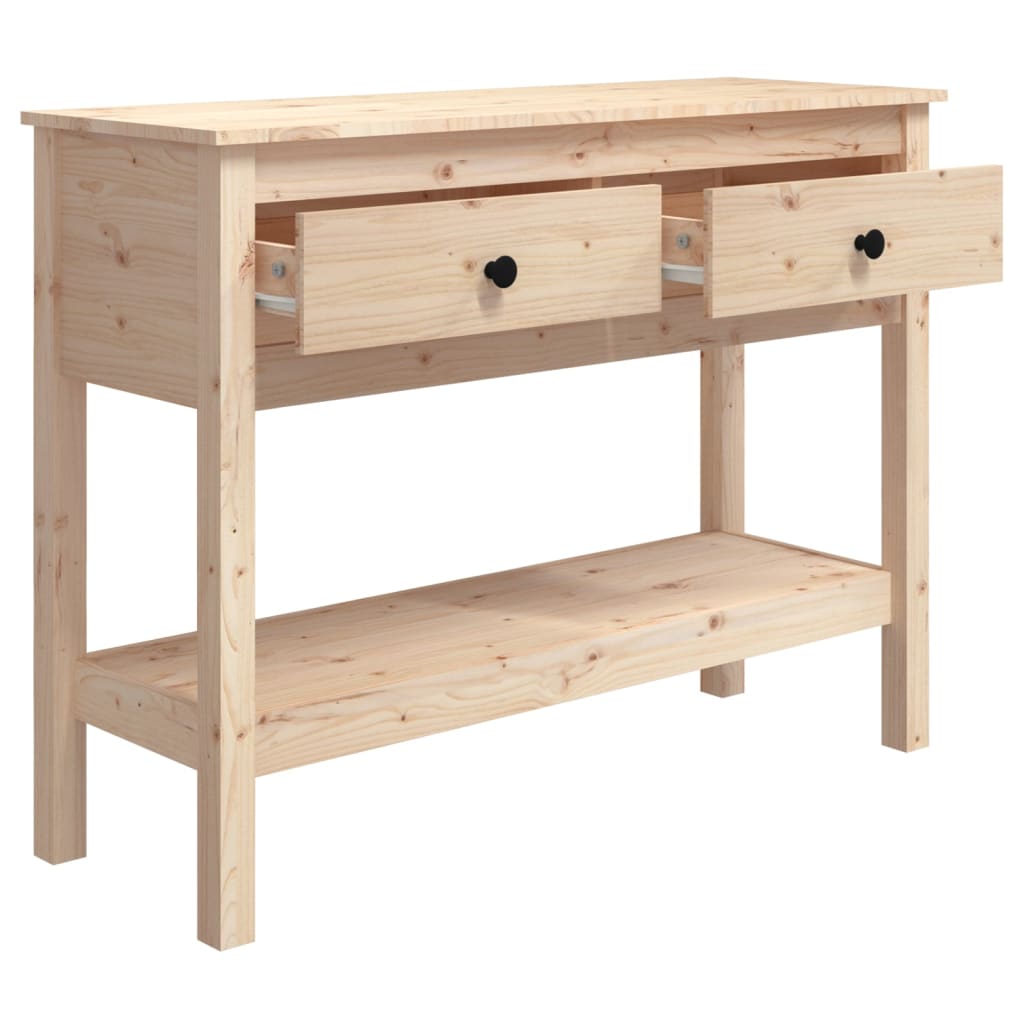 Konsolipöytä 100x35x75 cm täysi mänty - Sisustajankoti.fi