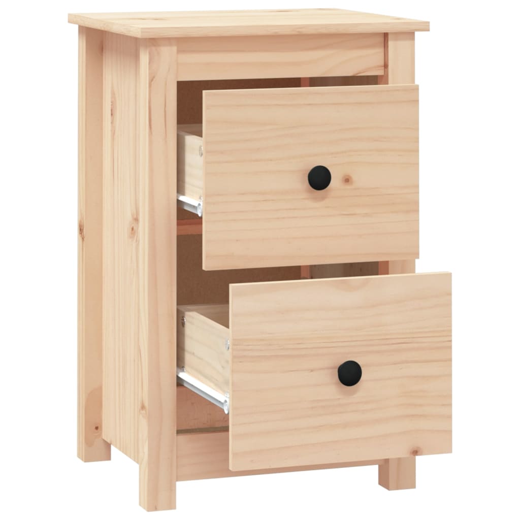 Yöpöydät 2 kpl 40x35x61,5 cm täysi mänty - Sisustajankoti.fi