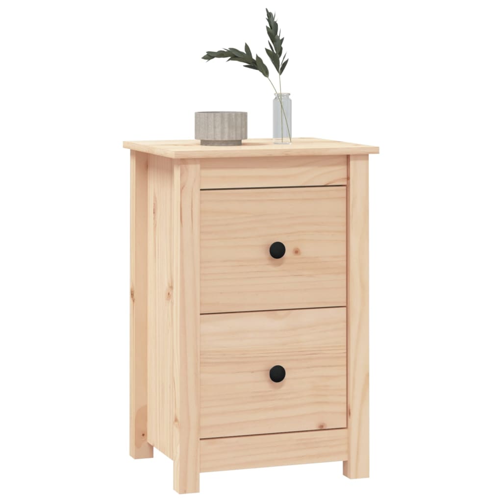 Yöpöydät 2 kpl 40x35x61,5 cm täysi mänty - Sisustajankoti.fi