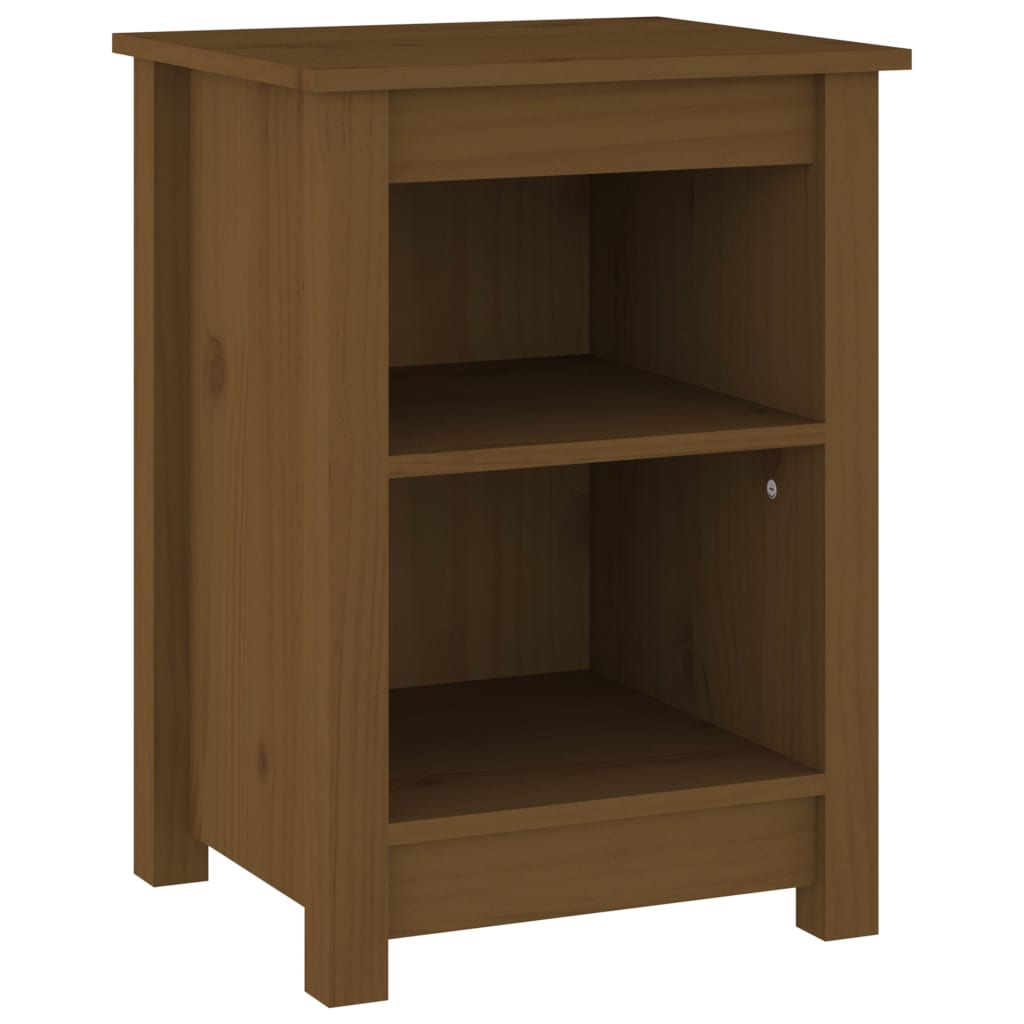 Yöpöydät 2 kpl hunajanruskea 40x35x55 cm täysi mänty - Sisustajankoti.fi