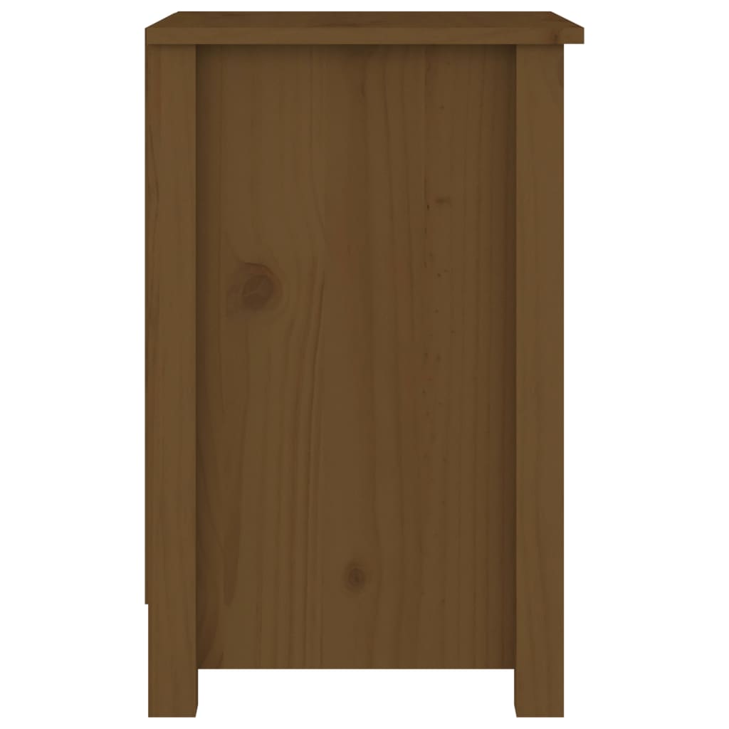 Yöpöydät 2 kpl hunajanruskea 40x35x55 cm täysi mänty - Sisustajankoti.fi