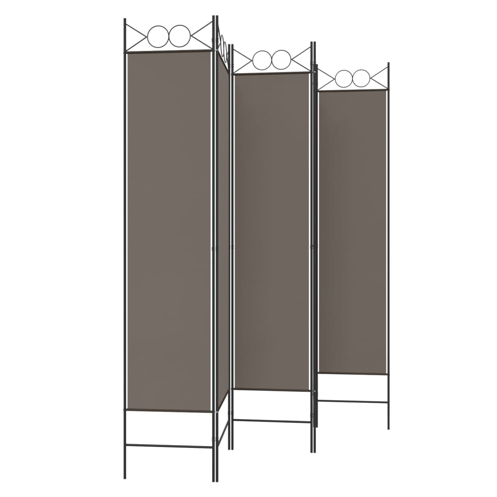 5-paneelinen Tilanjakaja antrasiitti 200x200 cm kangas - Sisustajankoti.fi