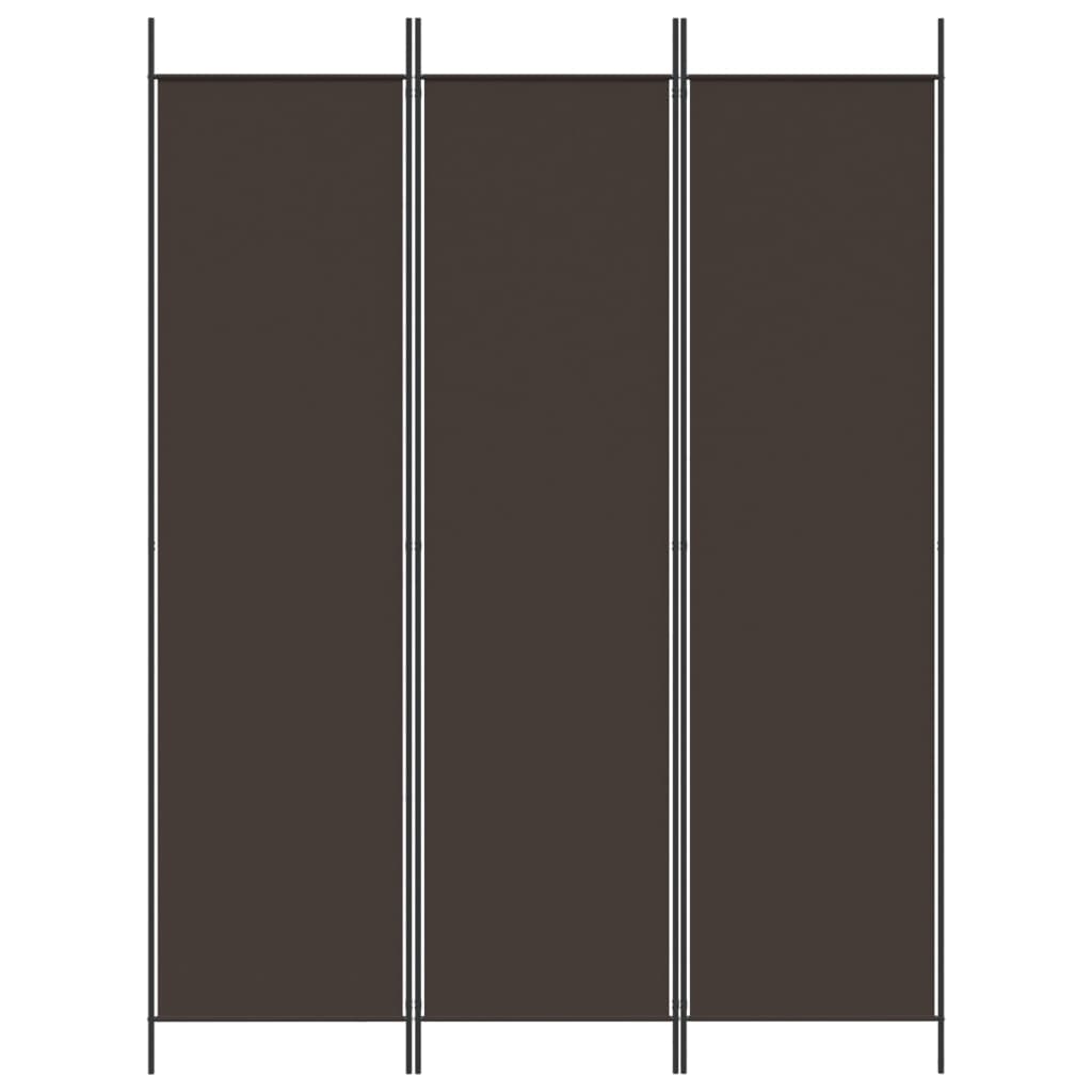 3-paneelinen Tilanjakaja ruskea 150x200 cm kangas - Sisustajankoti.fi