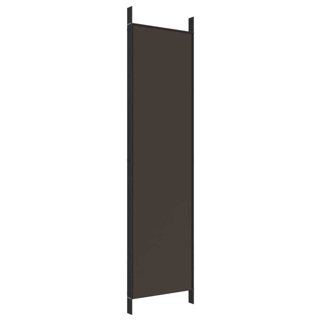 4-paneelinen Tilanjakaja ruskea 200x200 cm kangas - Sisustajankoti.fi