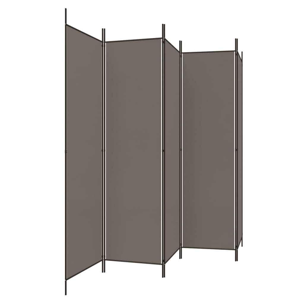 5-paneelinen Tilanjakaja antrasiitti 250x220 cm kangas - Sisustajankoti.fi