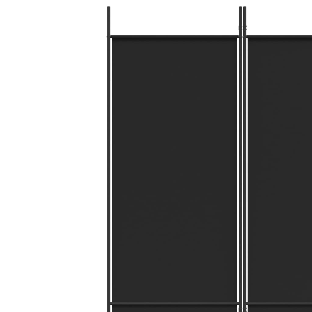 5-paneelinen Tilanjakaja musta 250x220 cm kangas - Sisustajankoti.fi