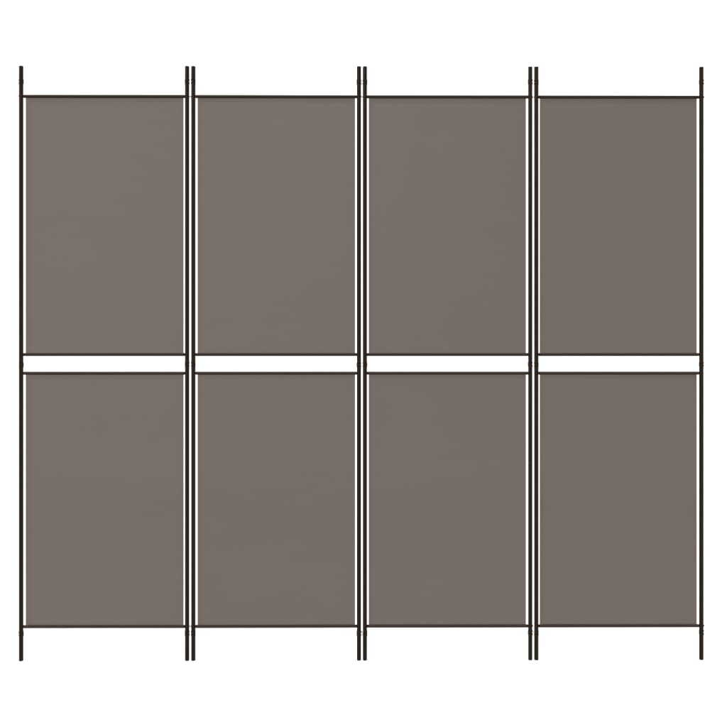 4-paneelinen Tilanjakaja antrasiitti 200x180 cm kangas - Sisustajankoti.fi