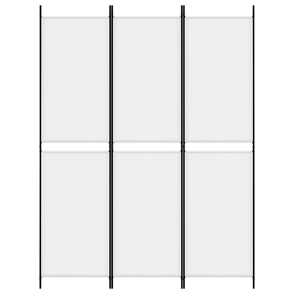 3-paneelinen Tilanjakaja valkoinen 150x200 cm kangas - Sisustajankoti.fi