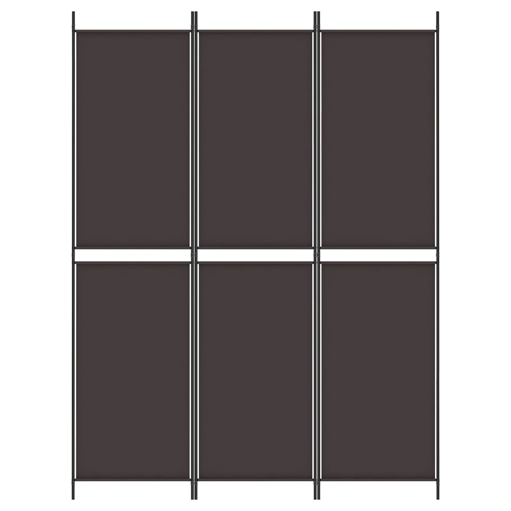 3-paneelinen Tilanjakaja ruskea 150x200 cm kangas - Sisustajankoti.fi