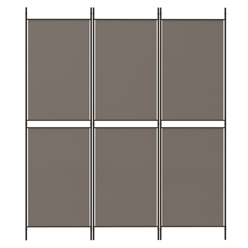 3-paneelinen Tilanjakaja antrasiitti 150x200 cm kangas - Sisustajankoti.fi