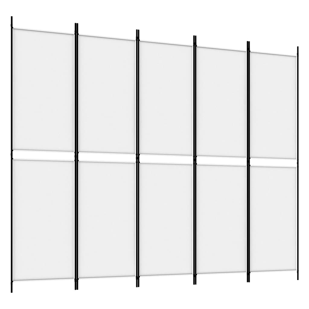 4-paneelinen tilanjakaja valkoinen 250x200 cm kangas - Sisustajankoti.fi