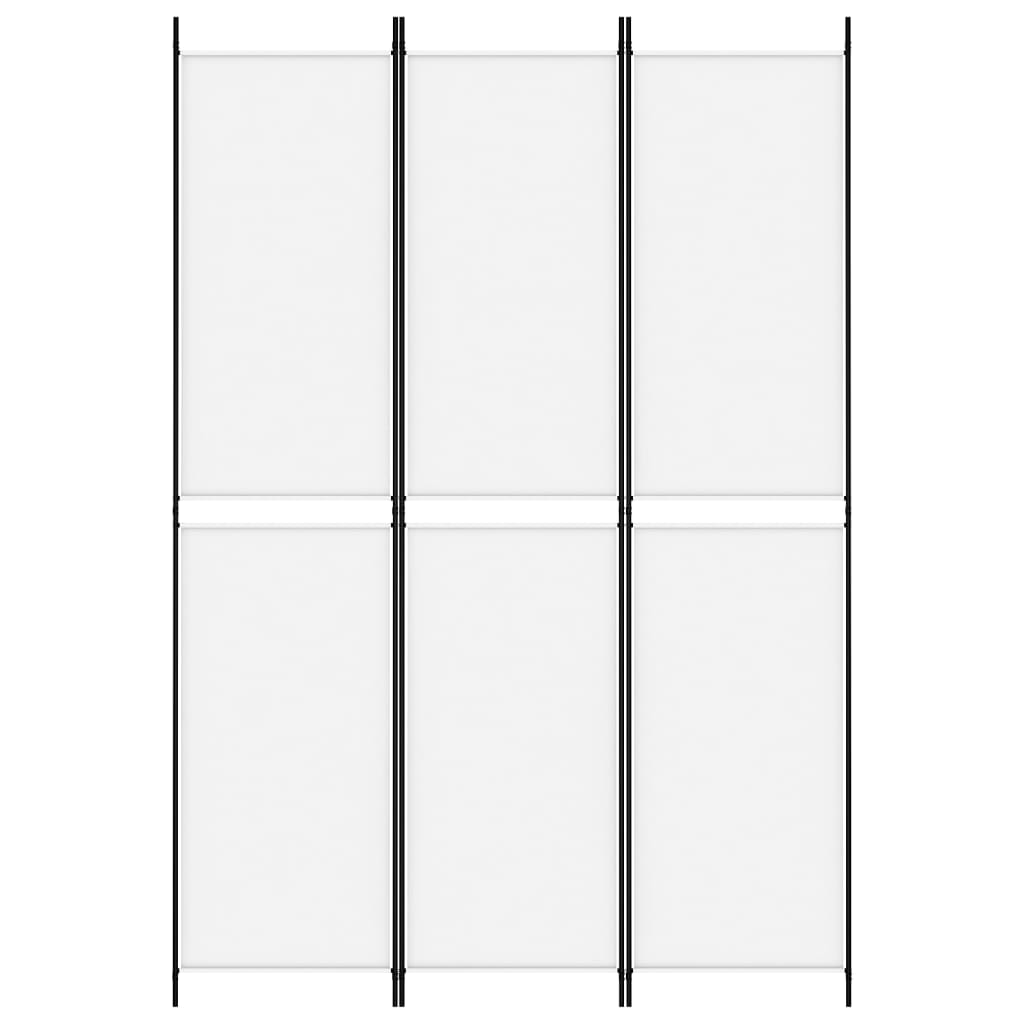 3-paneelinen Tilanjakaja valkoinen 150x220 cm kangas - Sisustajankoti.fi