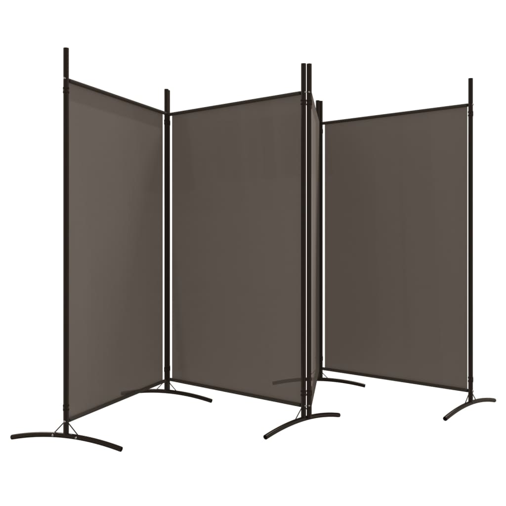 4-paneelinen Tilanjakaja antrasiitti 346x180 cm kangas - Sisustajankoti.fi