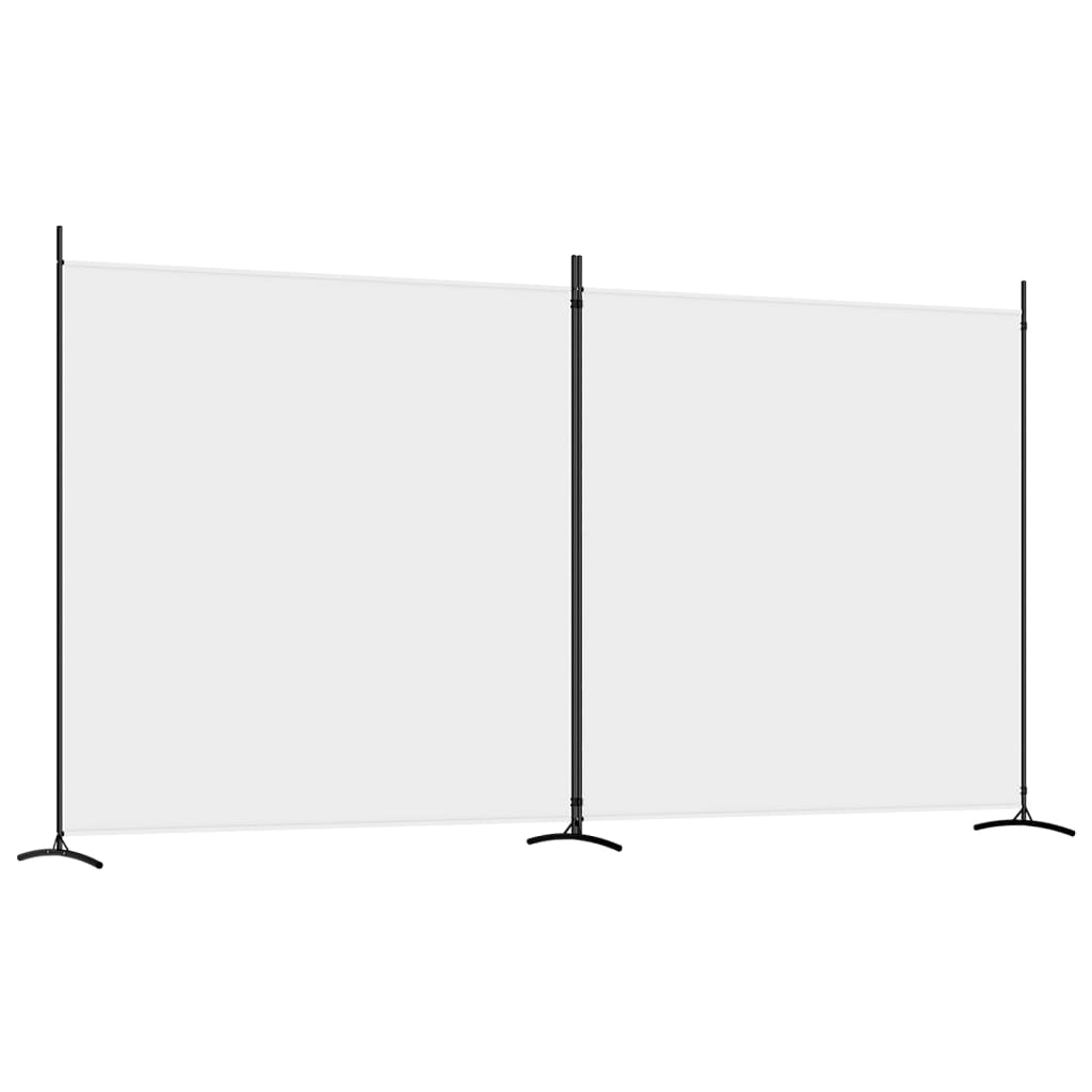 2-paneelinen Tilanjakaja valkoinen 348x180 cm kangas - Sisustajankoti.fi