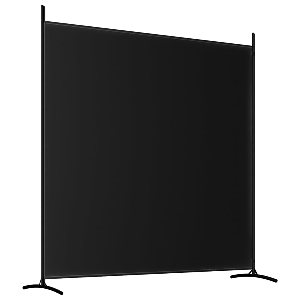 2-paneelinen Tilanjakaja musta 348x180 cm kangas - Sisustajankoti.fi