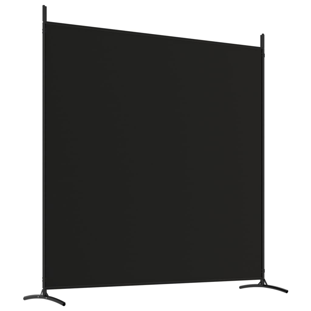 3-paneelinen Tilanjakaja musta 525x180 cm kangas - Sisustajankoti.fi