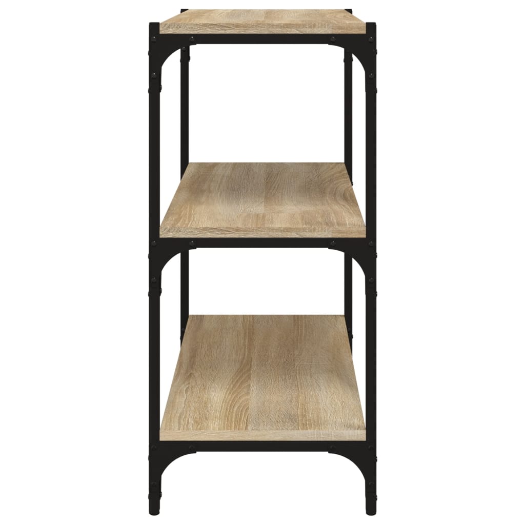 Kirjahylly Sonoma-tammi 60x33x70,5 cm tekninen puu ja teräs - Sisustajankoti.fi