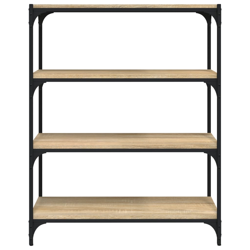 TV-taso Sonoma-tammi 80x33x100 cm tekninen puu ja teräs - Sisustajankoti.fi
