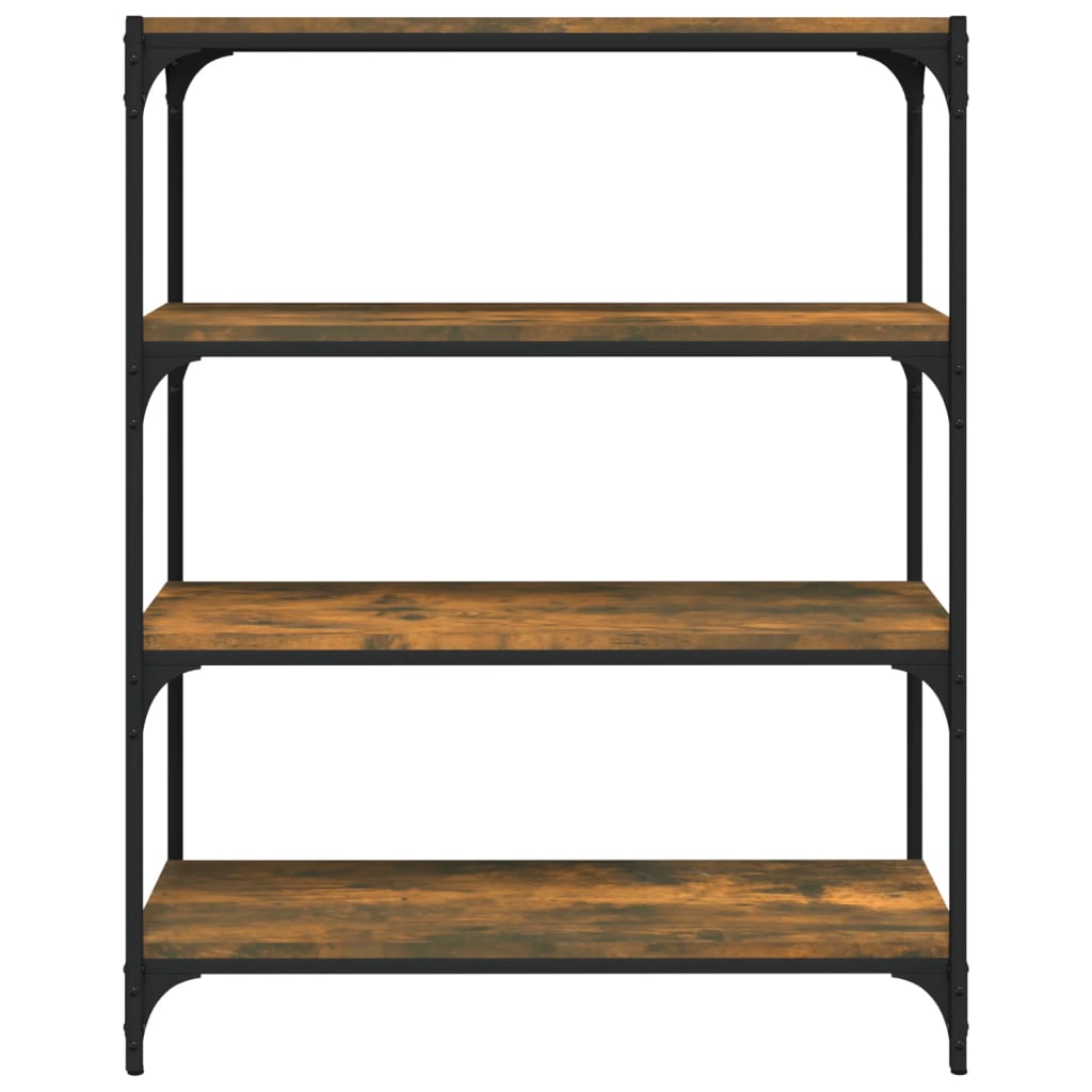 Kirjahylly savutammi 80x33x100 cm tekninen puu - Sisustajankoti.fi
