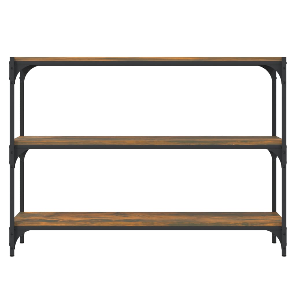 Kirjahylly savutammi 100x33x70,5 cm tekninen puu ja teräs - Sisustajankoti.fi