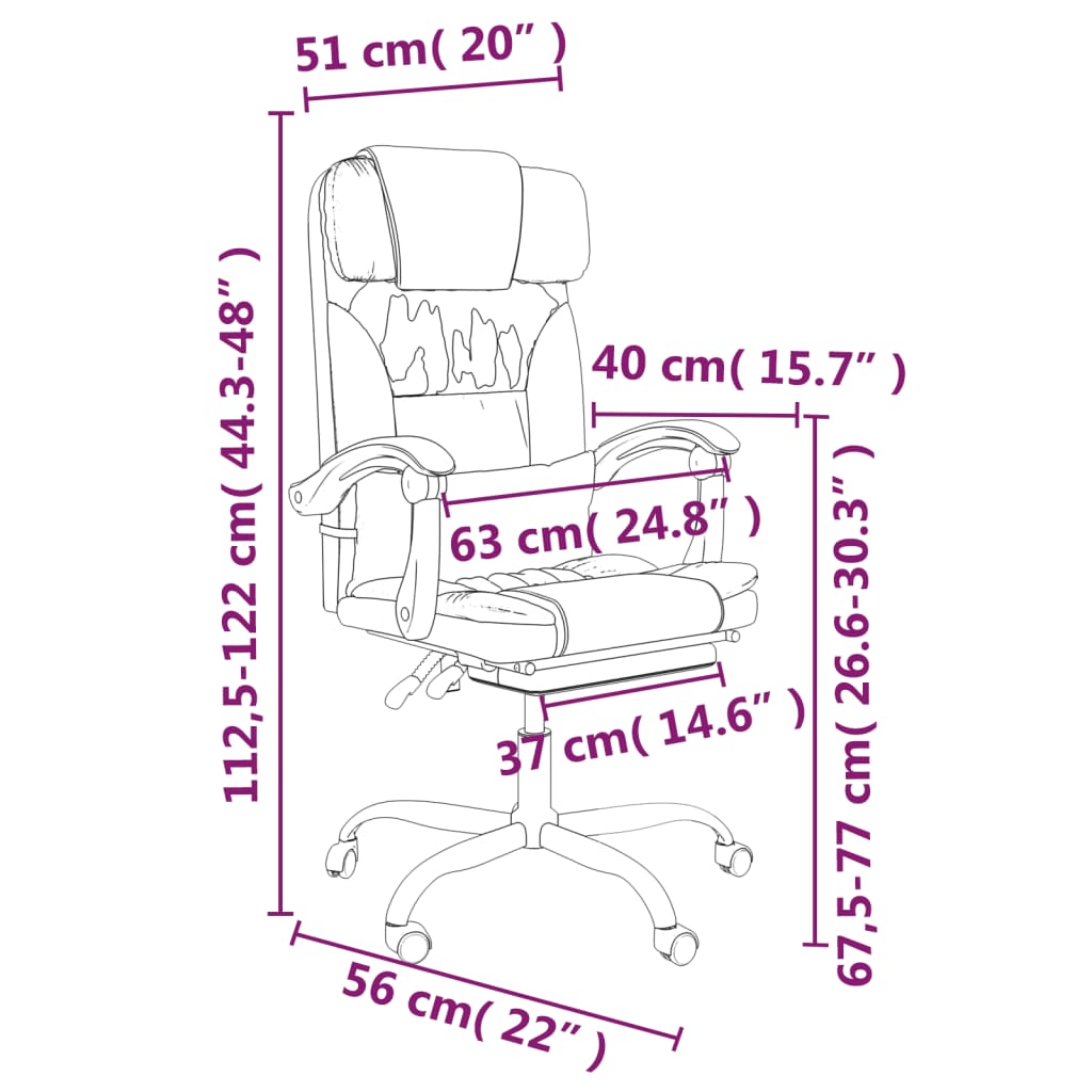 Hierova kallistuva työtuoli musta keinonahka - Sisustajankoti.fi