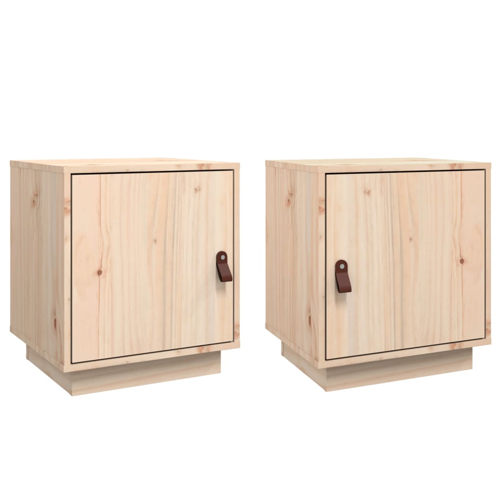 Yöpöydät 2 kpl 40x34x45 cm täysi mänty - Sisustajankoti.fi