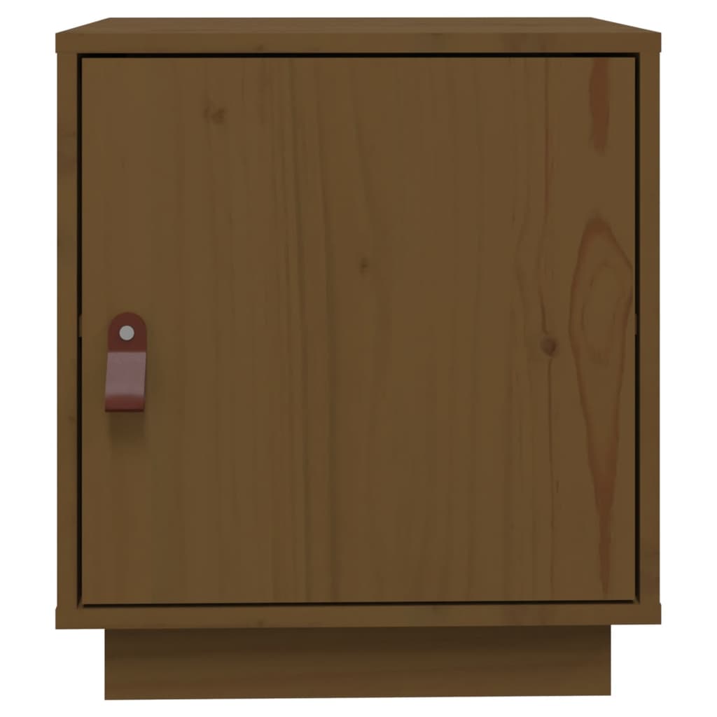 Yöpöydät 2 kpl hunajanruskea 40x34x45 cm täysi mänty - Sisustajankoti.fi