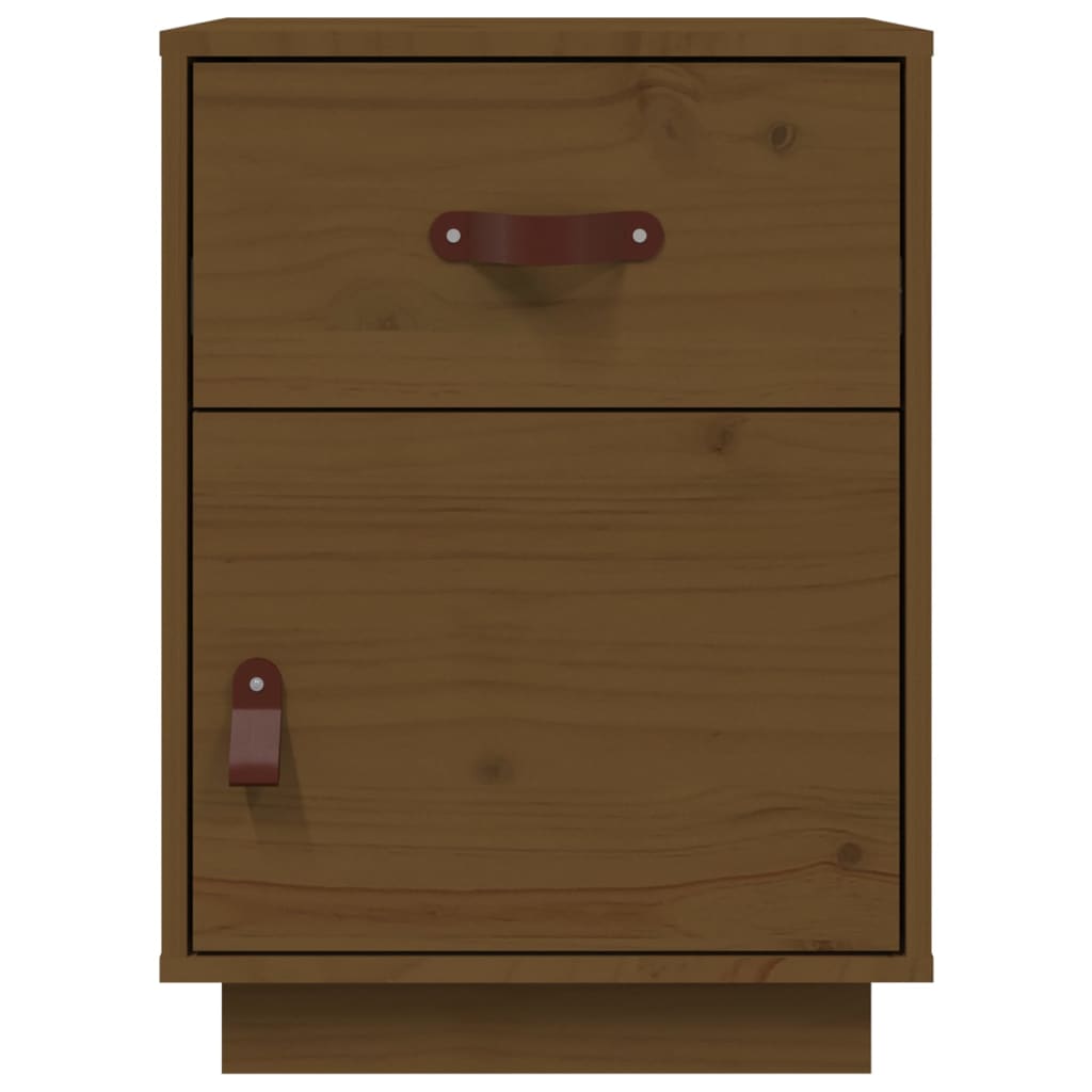 Yöpöydät 2 kpl hunajanruskea 40x34x55 cm täysi mänty - Sisustajankoti.fi