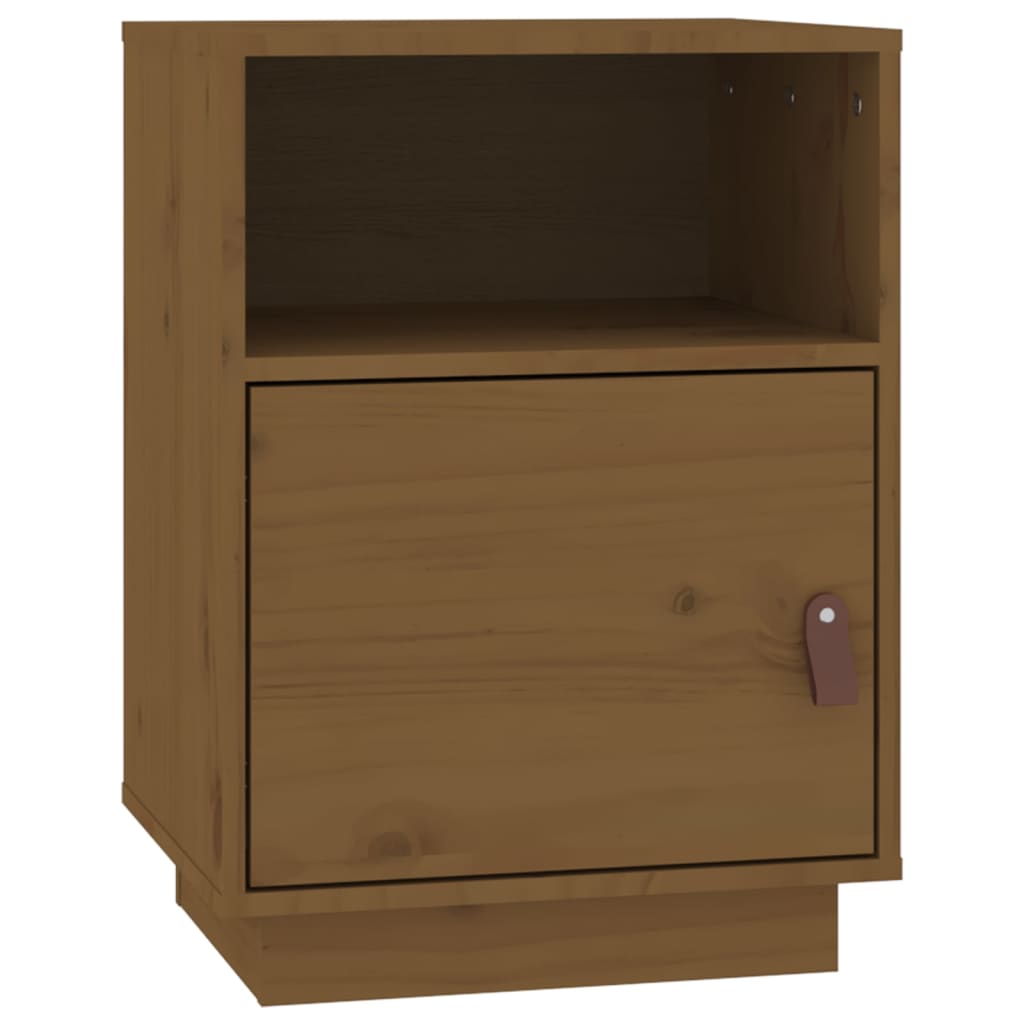 Yöpöydät 2 kpl hunajanruskea 40x34x55 cm täysi mänty - Sisustajankoti.fi