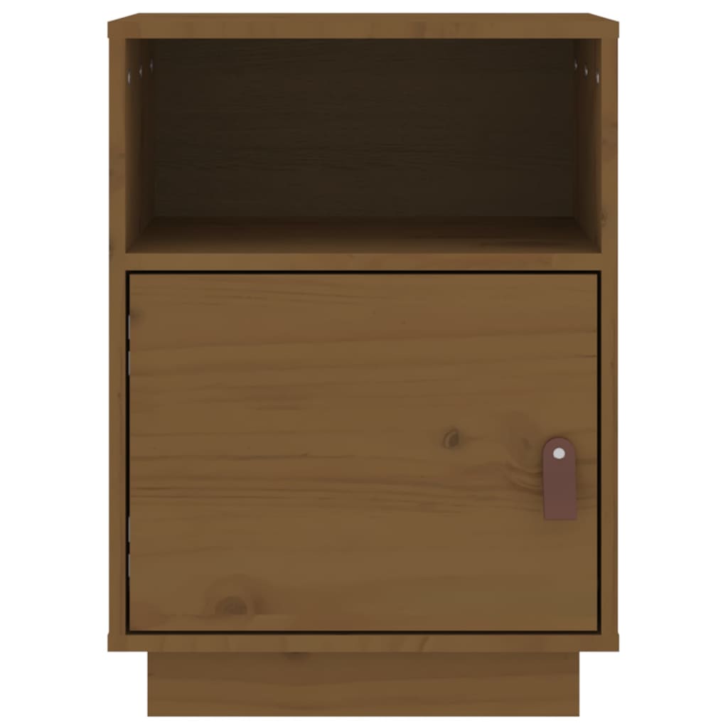 Yöpöydät 2 kpl hunajanruskea 40x34x55 cm täysi mänty - Sisustajankoti.fi