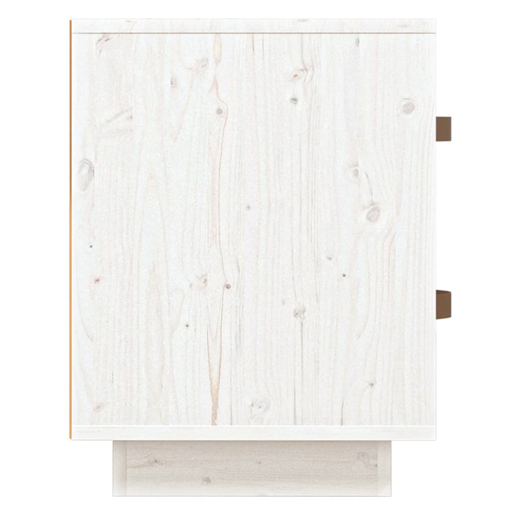 Yöpöydät 2 kpl valkoinen 40x34x45 cm täysi mänty - Sisustajankoti.fi