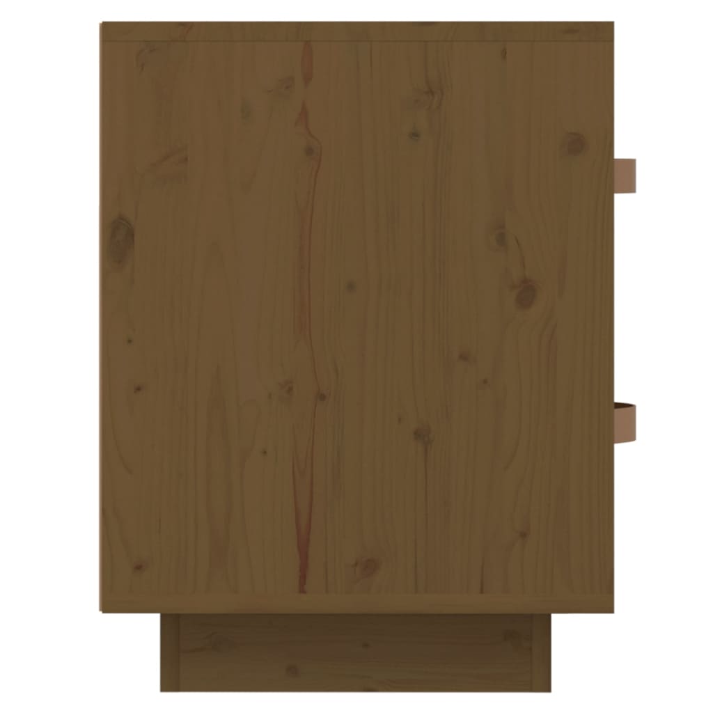 Yöpöydät 2 kpl hunajanruskea 40x34x45 cm täysi mänty - Sisustajankoti.fi