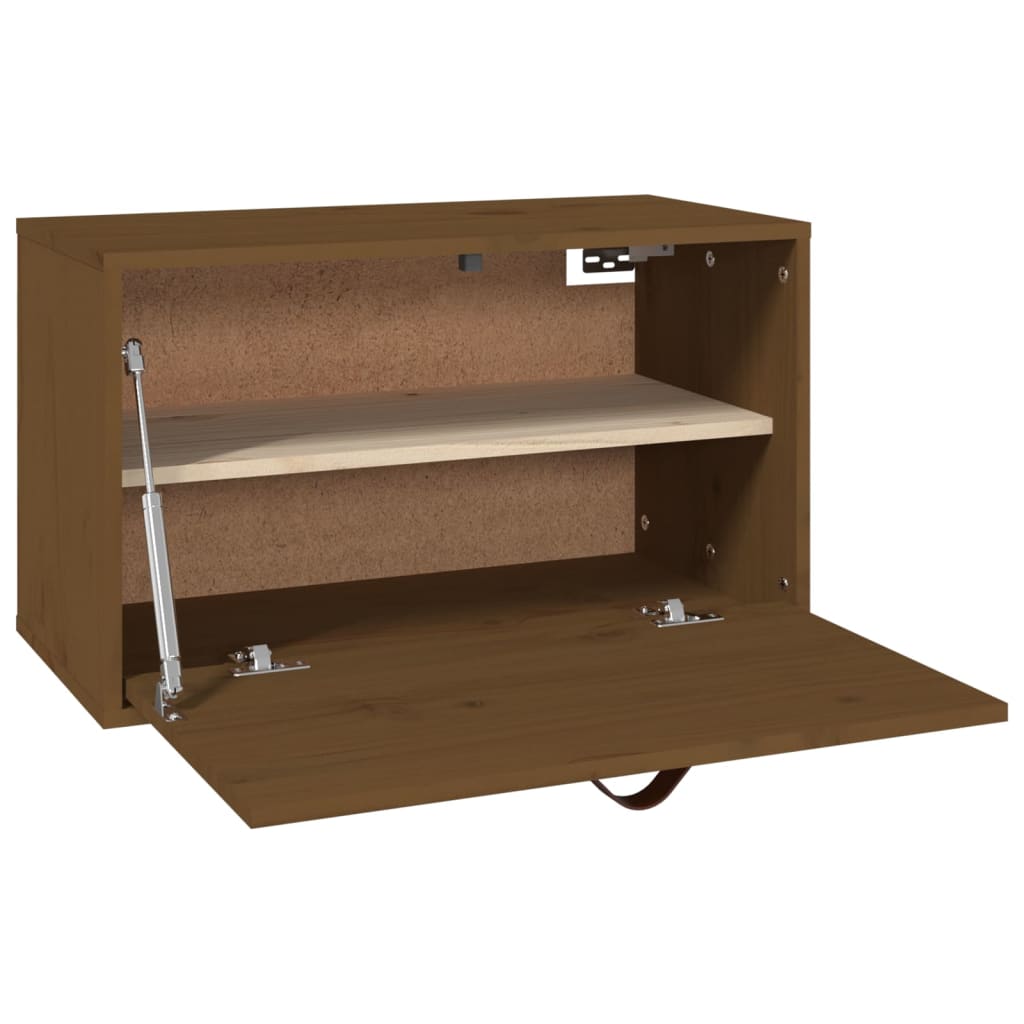 Seinäkaappi hunajanruskea 60x30x35 cm täysi mänty - Sisustajankoti.fi