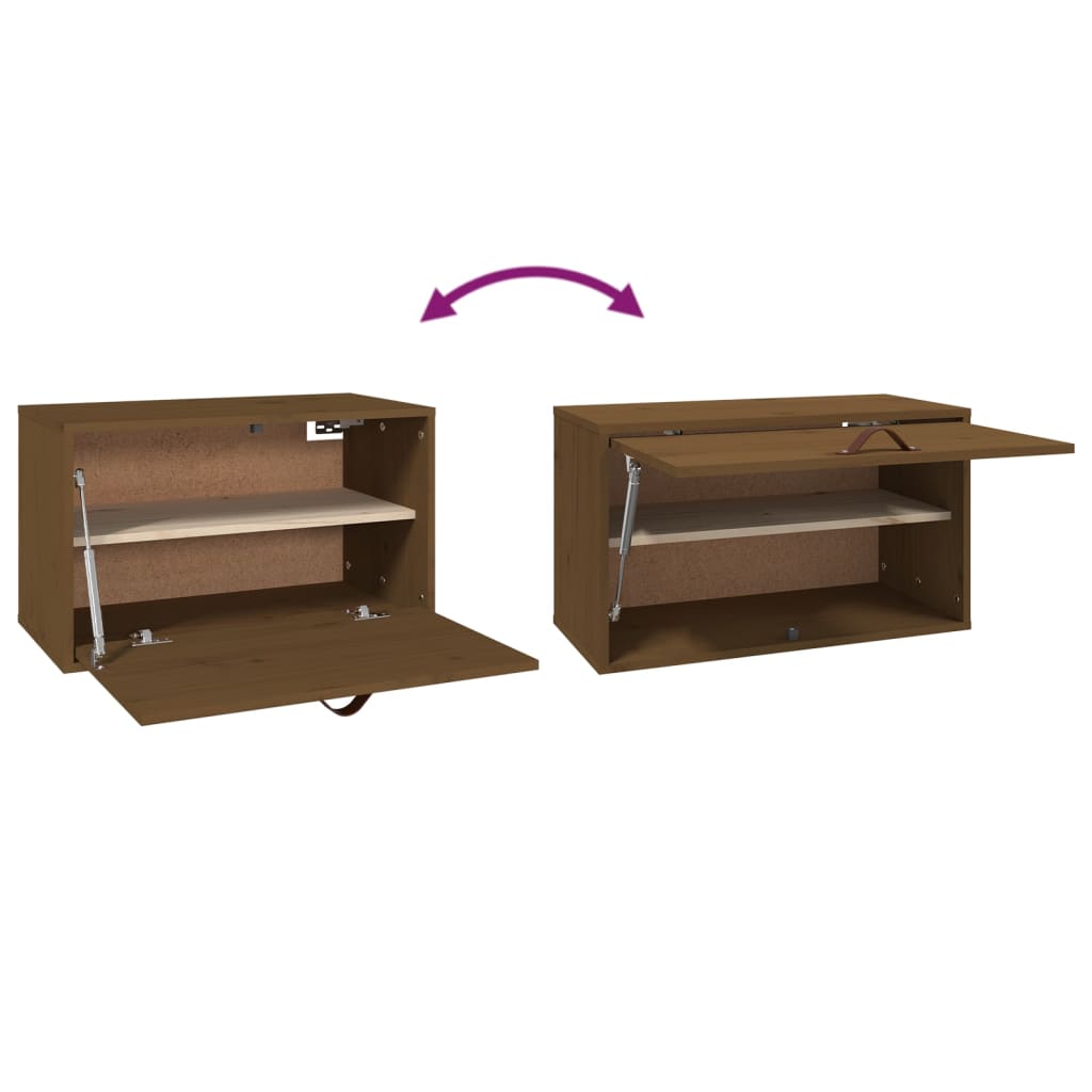 Seinäkaappi hunajanruskea 60x30x35 cm täysi mänty - Sisustajankoti.fi