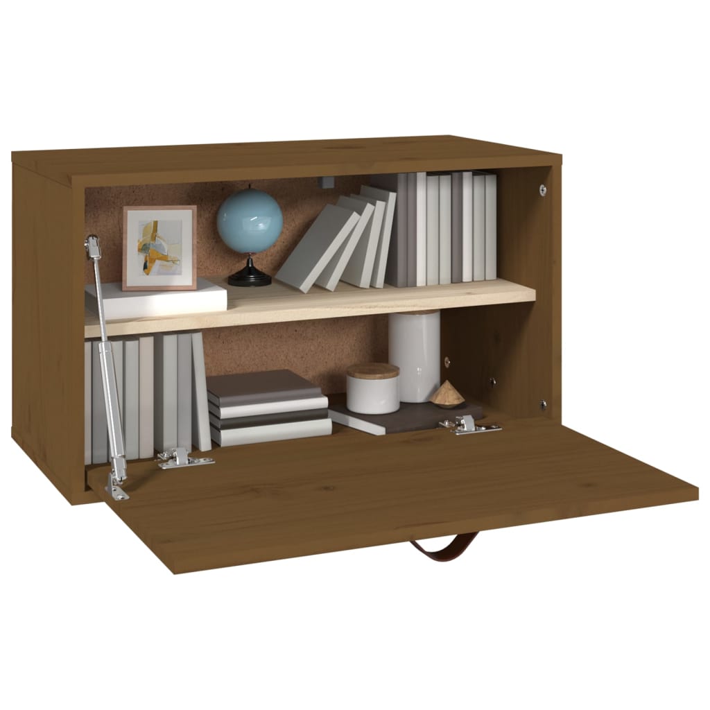 Seinäkaappi hunajanruskea 60x30x35 cm täysi mänty - Sisustajankoti.fi
