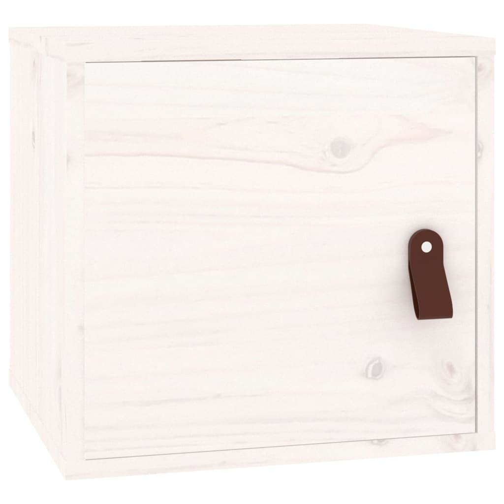Seinäkaapit 2 kpl valkoinen 31,5x30x30 cm täysi mänty - Sisustajankoti.fi