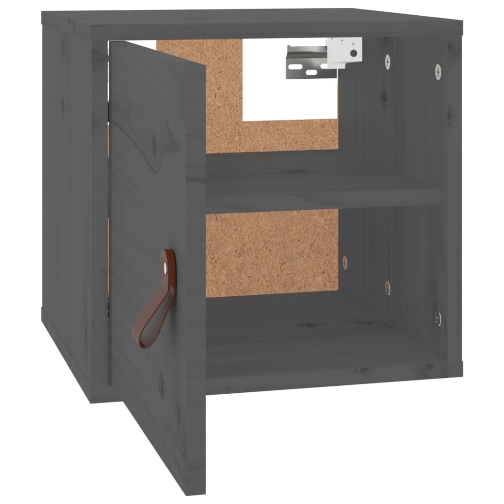 Seinäkaappi harmaa 31,5x30x30 cm täysi mänty - Sisustajankoti.fi