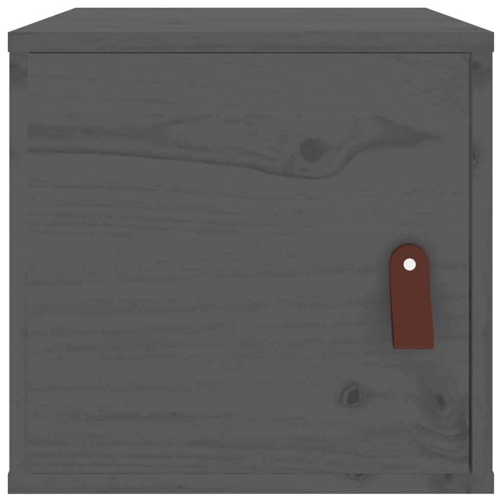 Seinäkaapit 2 kpl harmaa 31,5x30x30 cm täysi mänty - Sisustajankoti.fi