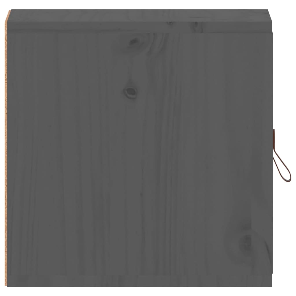 Seinäkaapit 2 kpl harmaa 31,5x30x30 cm täysi mänty - Sisustajankoti.fi