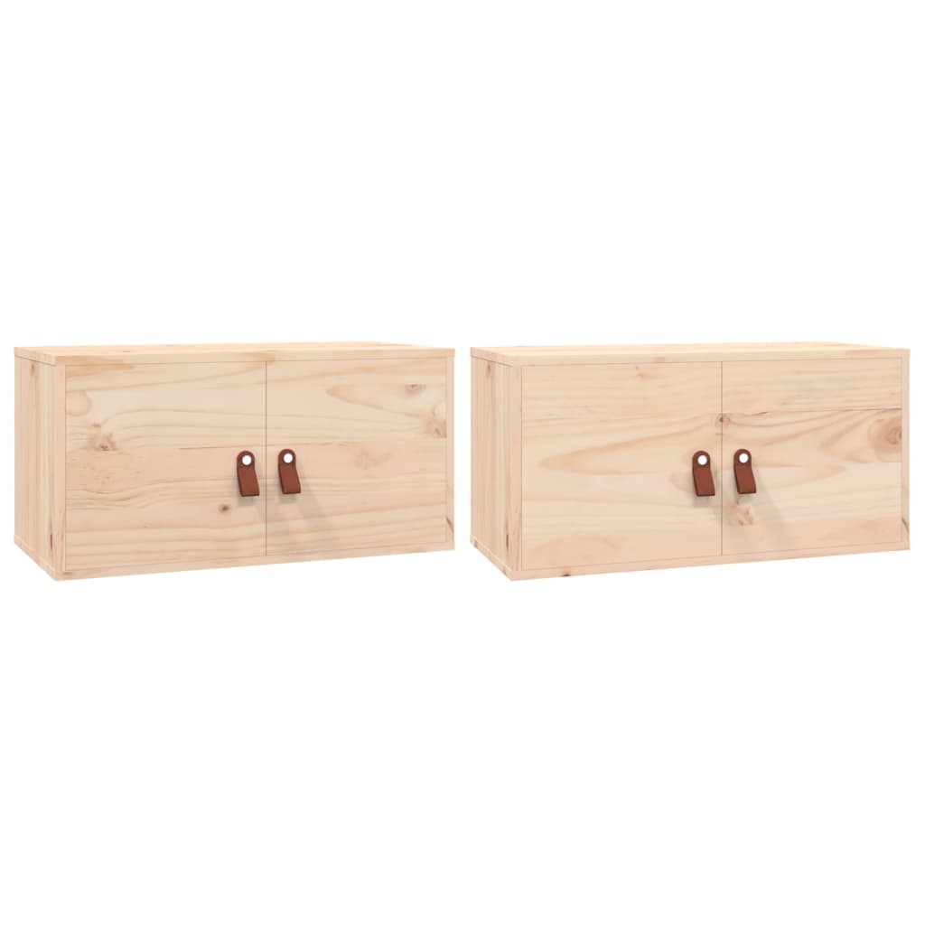 Seinäkaapit 2 kpl 60x30x30 cm täysi mänty - Sisustajankoti.fi
