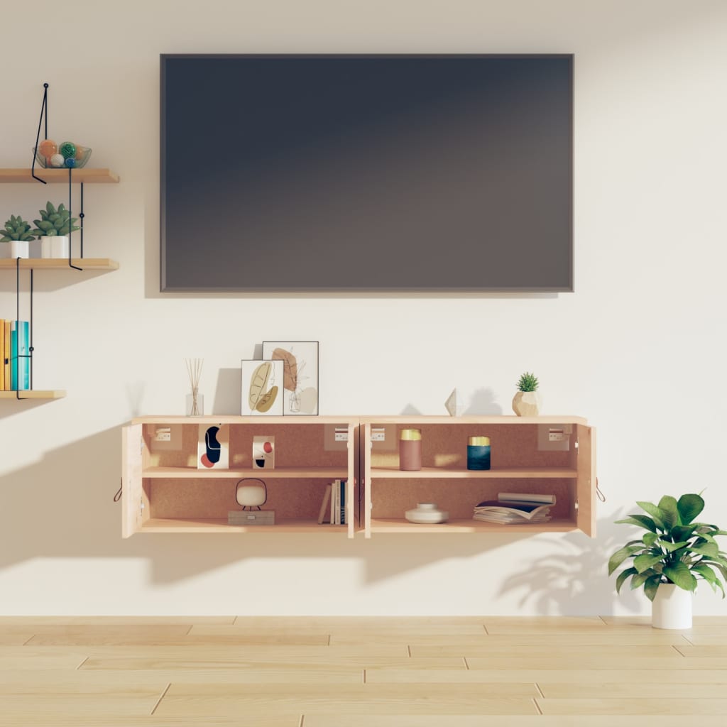 Seinäkaapit 2 kpl 60x30x30 cm täysi mänty - Sisustajankoti.fi